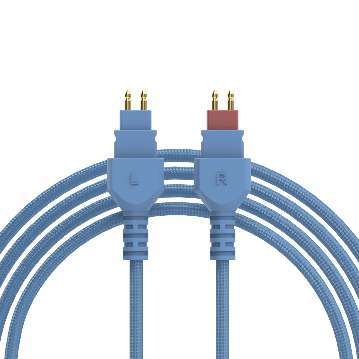 Postsplit HD600 Connectors with Blue Nylon Jacket