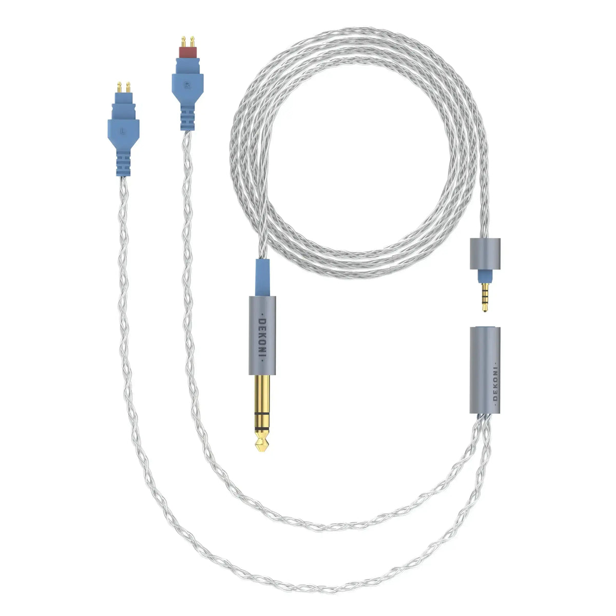 Dekoni Audio Ensemble 1/4" 64" Braided Cable with HD600 Headphone Connectors