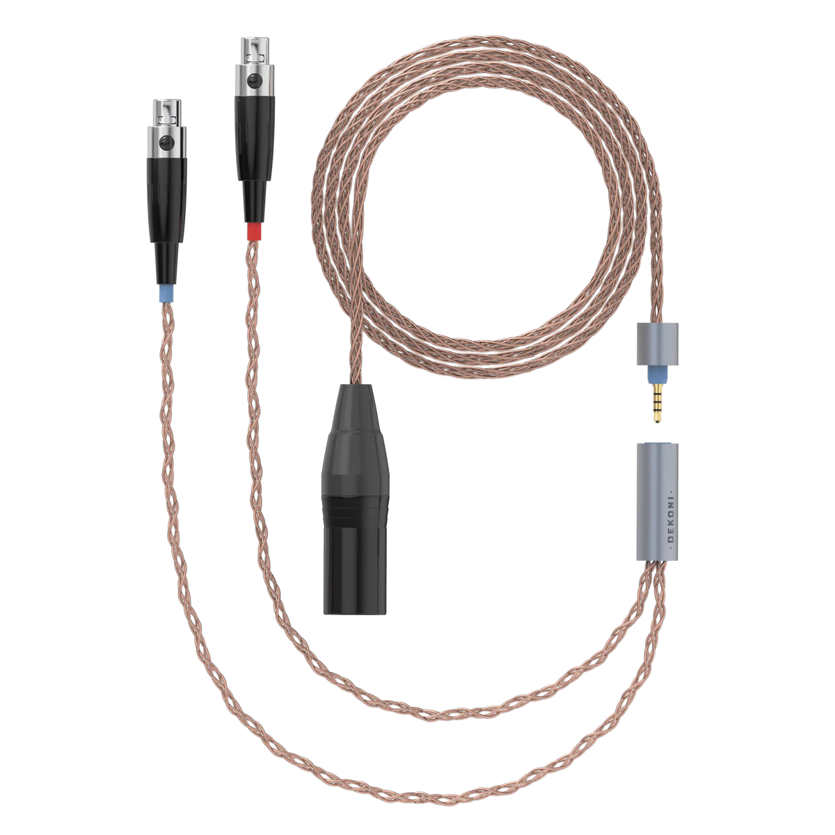 Dekoni Audio Ensemble 4-Pin XLR 52" PCUHD Cable with 4-pin Mini XLR Headphone Connectors