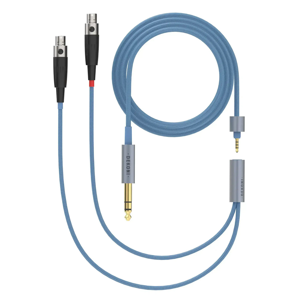 Dekoni Audio Ensemble 1/4" 52" Nylon Wrapped Cable with 4-pin Mini XLR Headphone Connectors