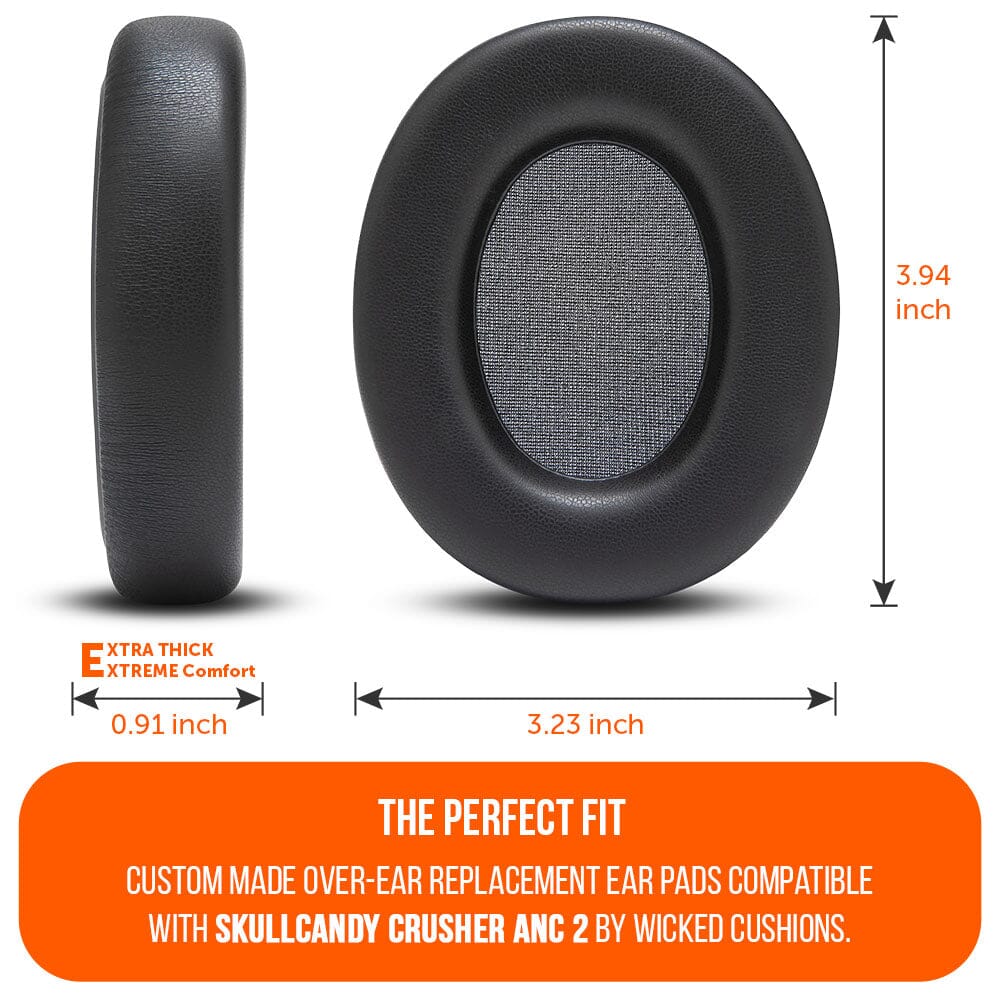 Apos Audio Wicked Cushions Ear Pads Upgraded Skullcandy Crusher ANC 2 Earpads - WC PadZ Crusher ANC 2