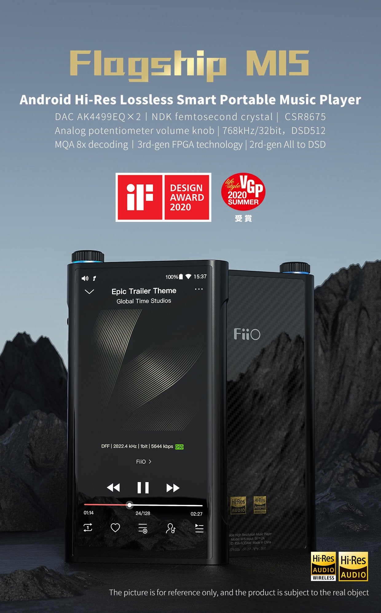 Apos Audio FiiO DAP (Digital Audio Player) FiiO M15 Portable Music Player