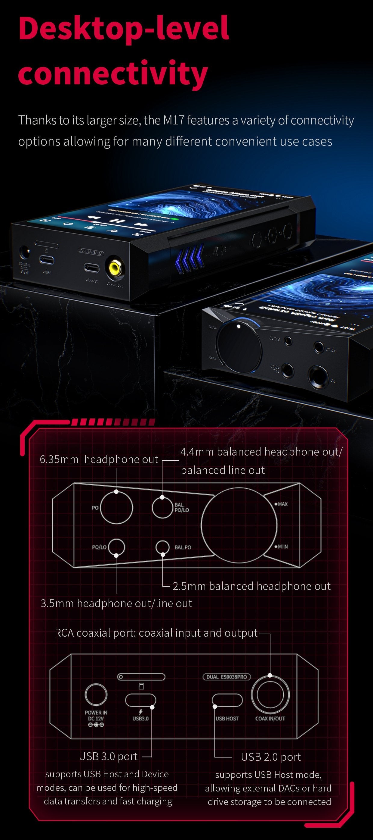 Apos Audio FiiO DAP (Digital Audio Player) FiiO M17 DAP (Apos Certified)