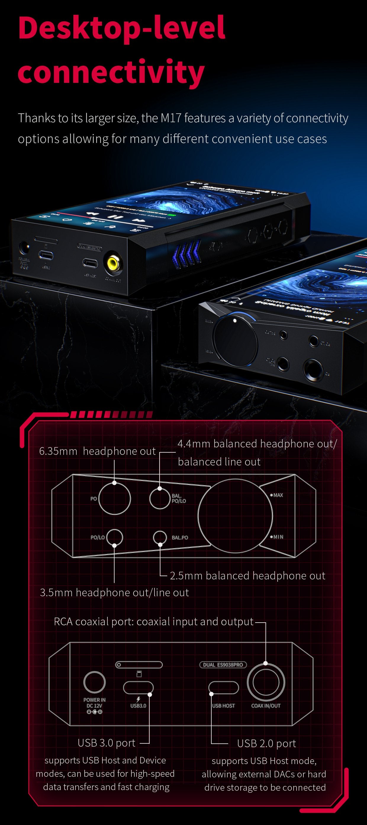 Apos Audio FiiO DAP (Digital Audio Player) FiiO M17 Portable Player