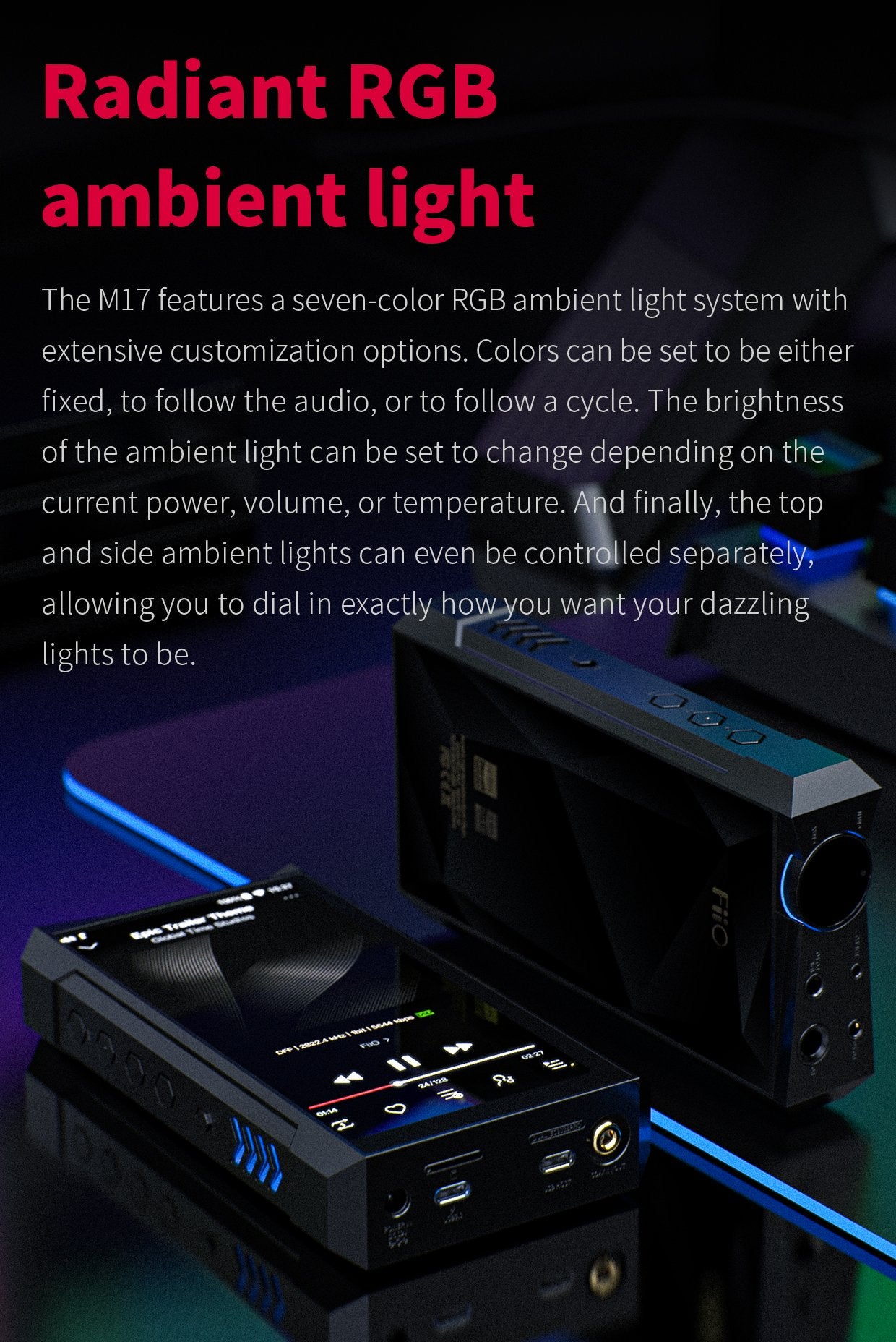 Apos Audio FiiO DAP (Digital Audio Player) FiiO M17 Portable Player