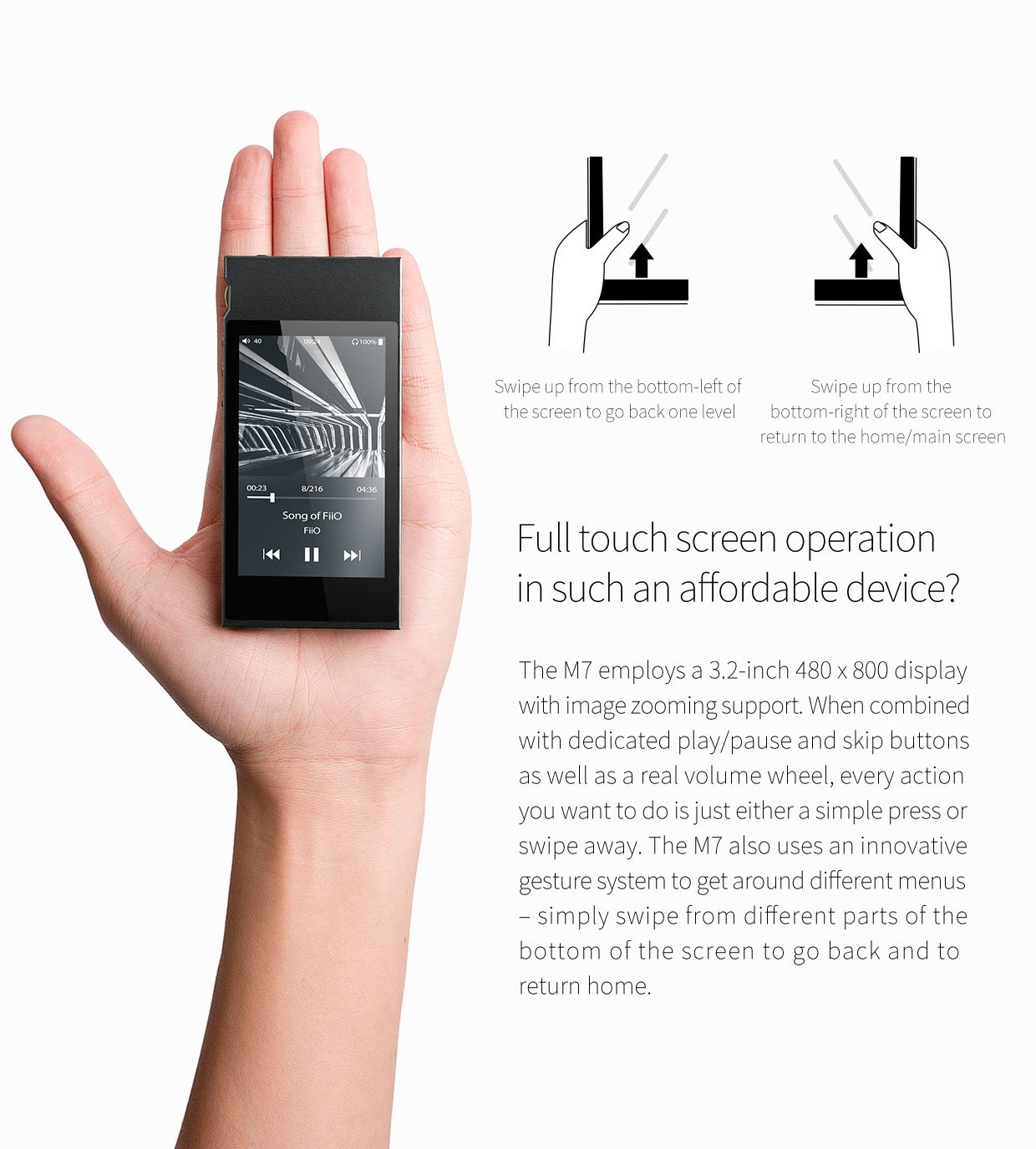 Apos Audio FiiO DAP (Digital Audio Player) FiiO M7 High-Resolution Lossless Music Player