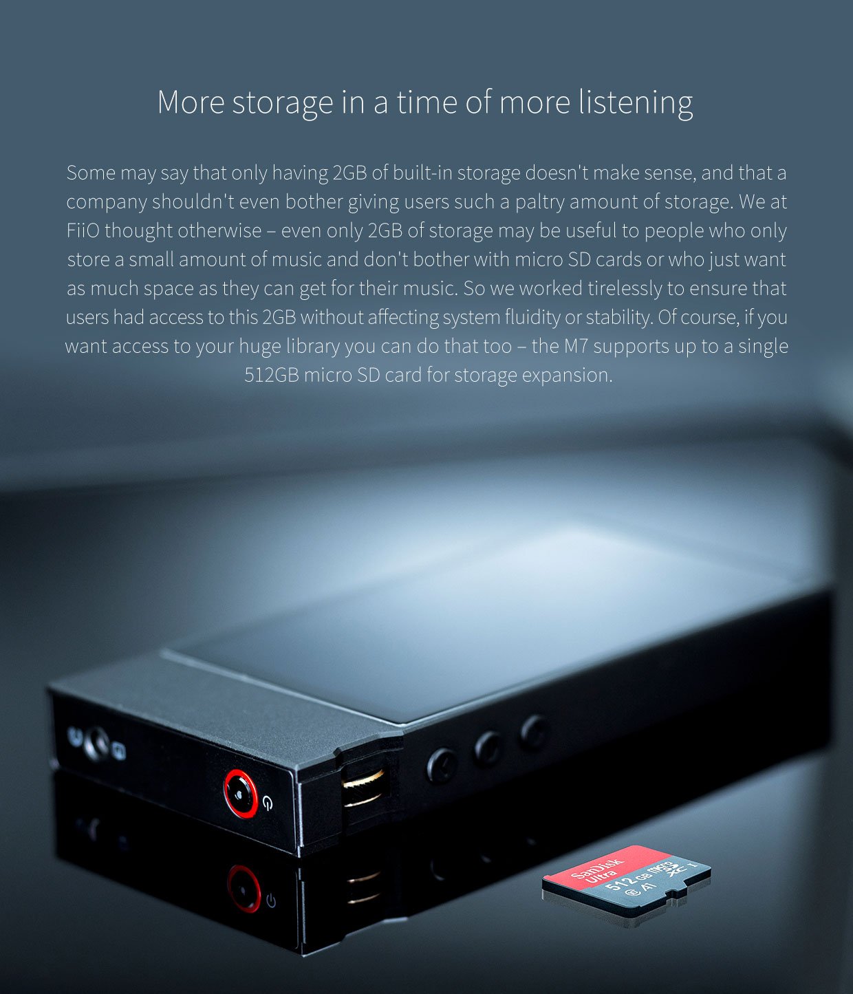 Apos Audio FiiO DAP (Digital Audio Player) FiiO M7 High-Resolution Lossless Music Player
