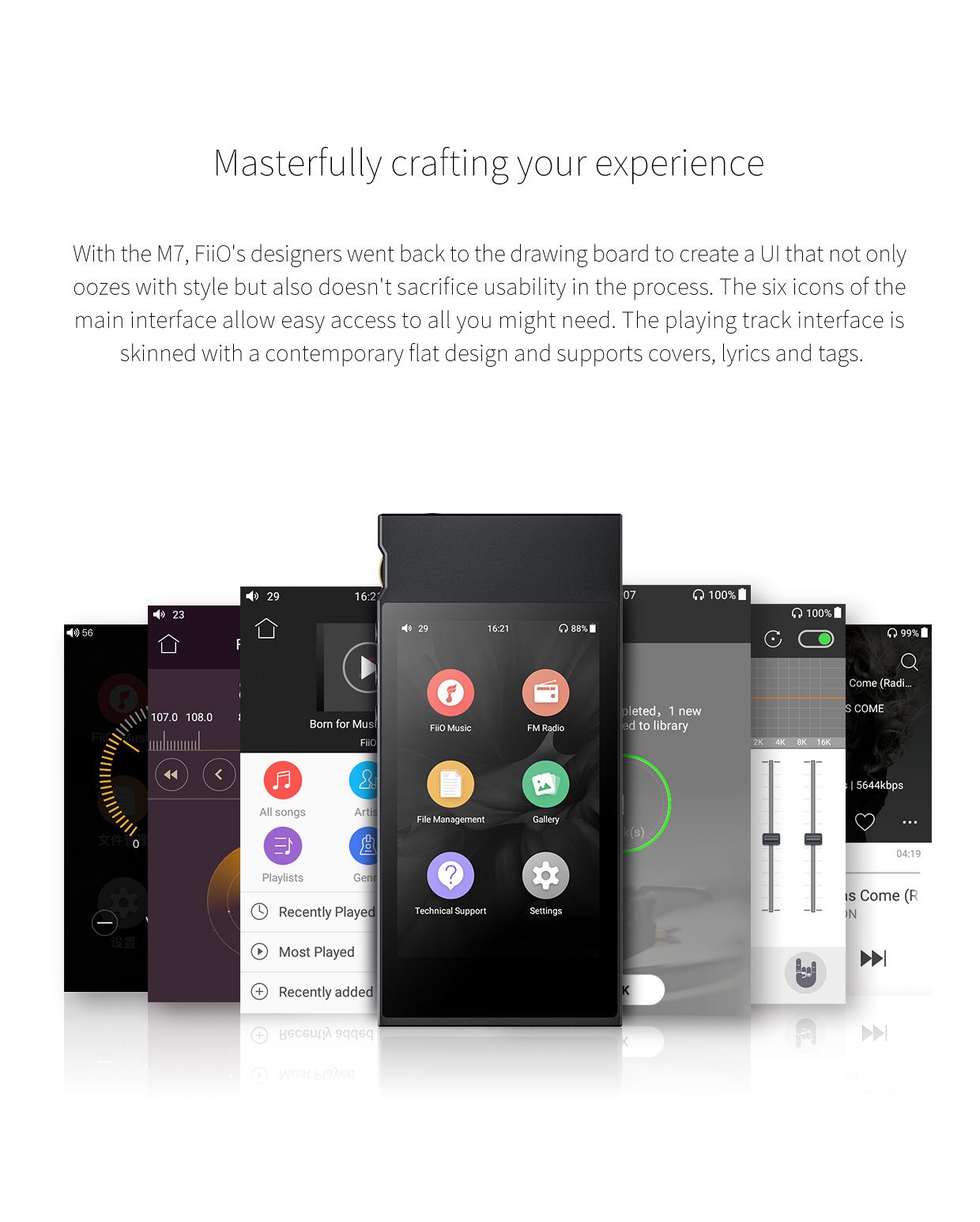 Apos Audio FiiO DAP (Digital Audio Player) FiiO M7 High-Resolution Lossless Music Player