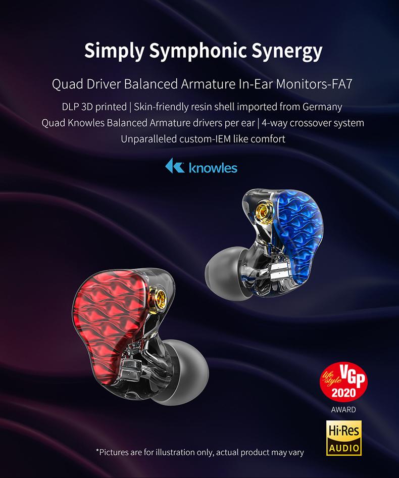 Apos Audio FiiO Earphone / In-Ear Monitor (IEM) FiiO FA7 In-Ear Monitors (IEMs)