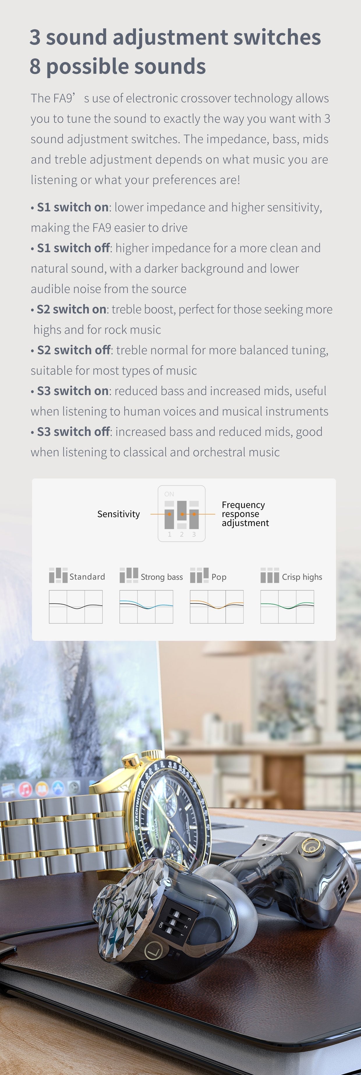 Apos Audio FiiO Earphone / In-Ear Monitor (IEM) FiiO FA9 In-Ear Monitors (Apos Certified)