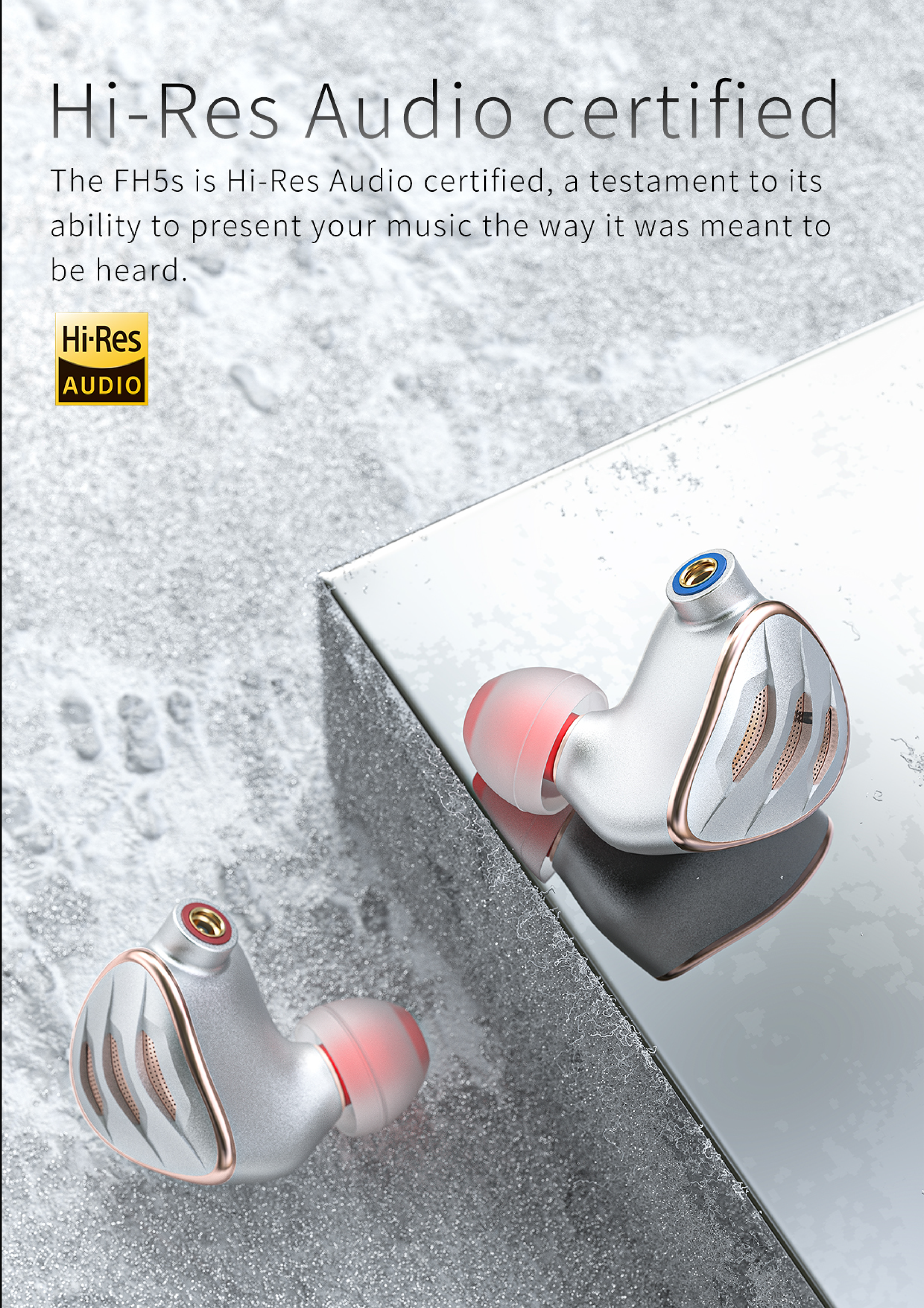 Apos Audio FiiO Earphone / In-Ear Monitor (IEM) FiiO FH5s Hybrid Semi-Open Back IEM