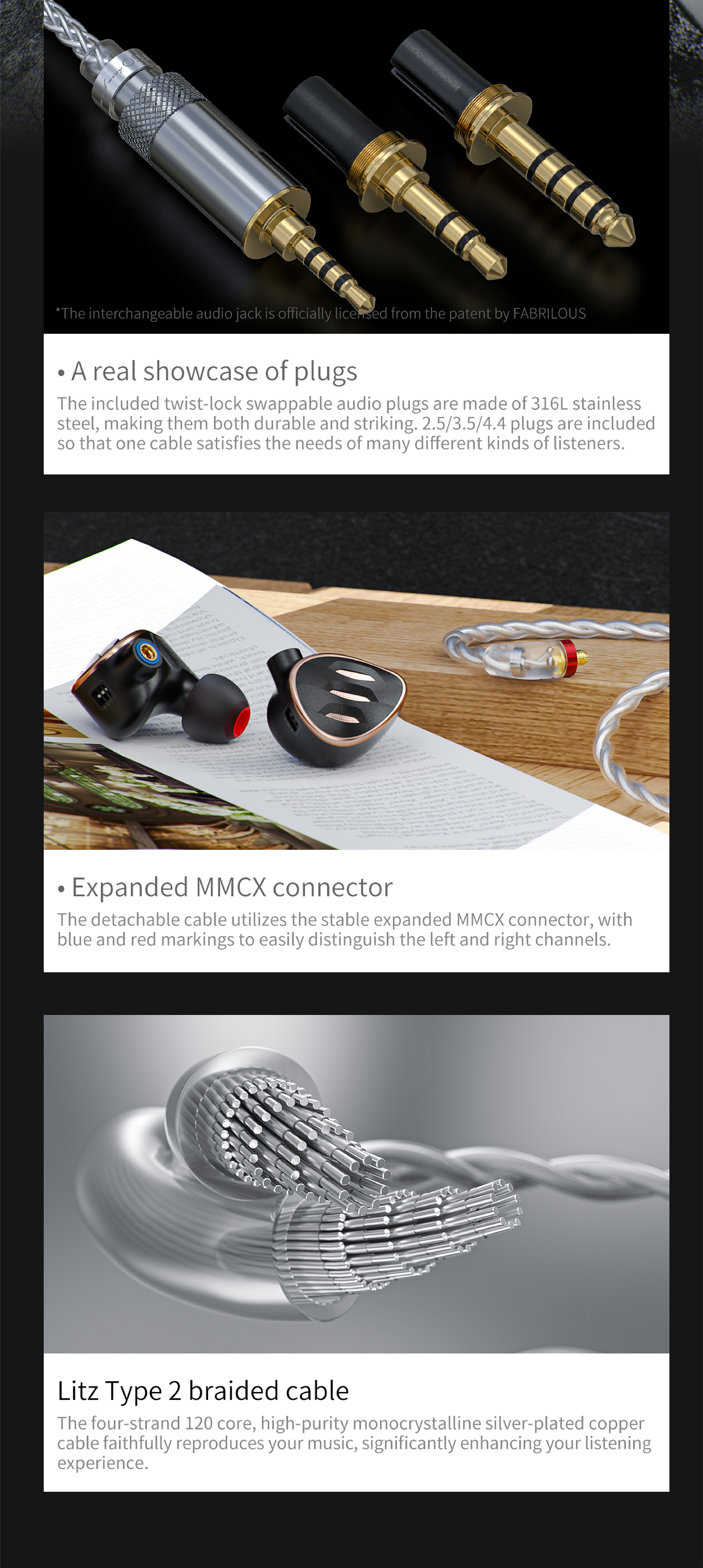 Apos Audio FiiO Earphone / In-Ear Monitor (IEM) FiiO FH5s Hybrid Semi-Open Back IEM