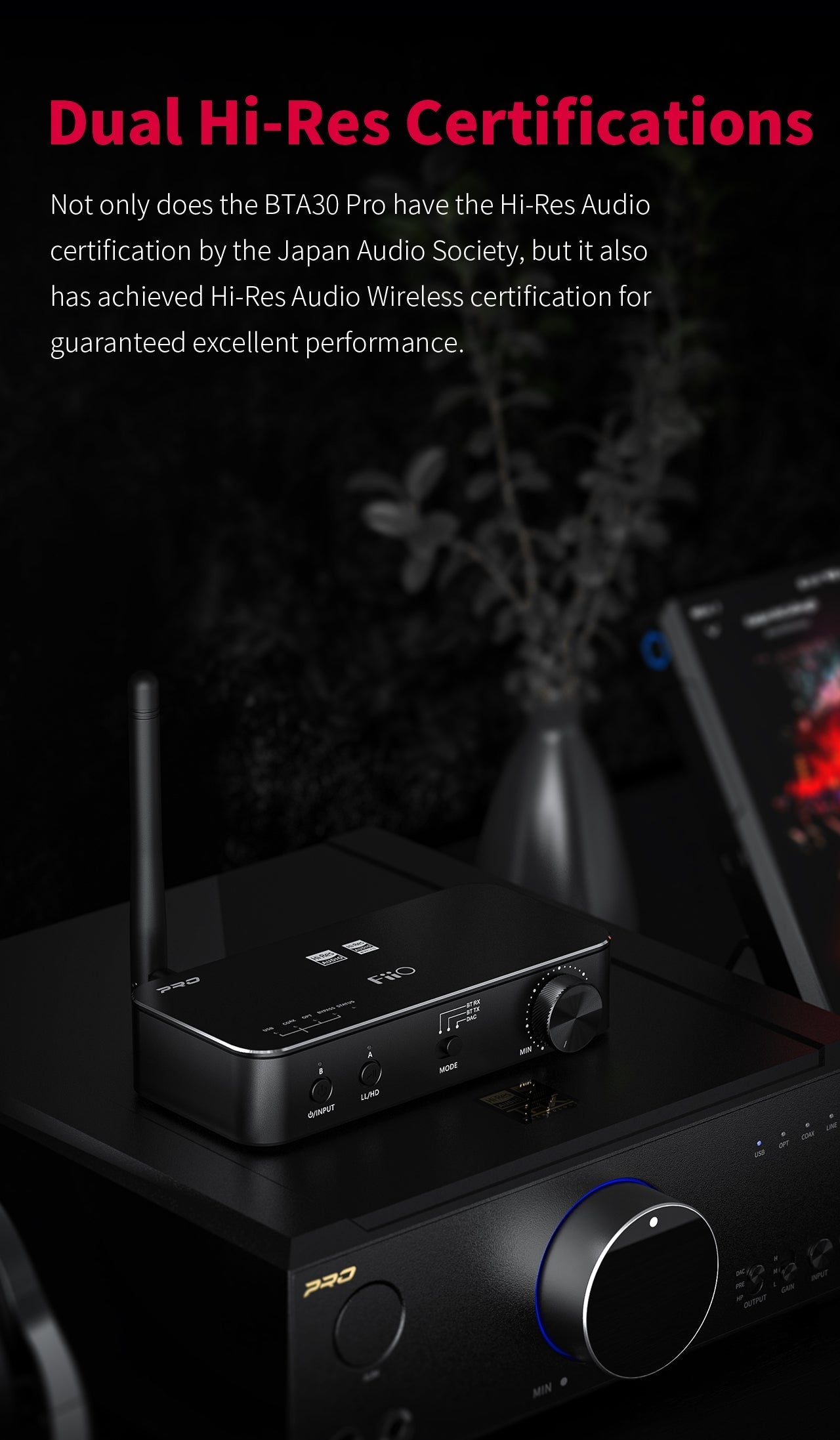 Apos Audio FiiO Headphone DAC/Amp FiiO BTA30 Pro