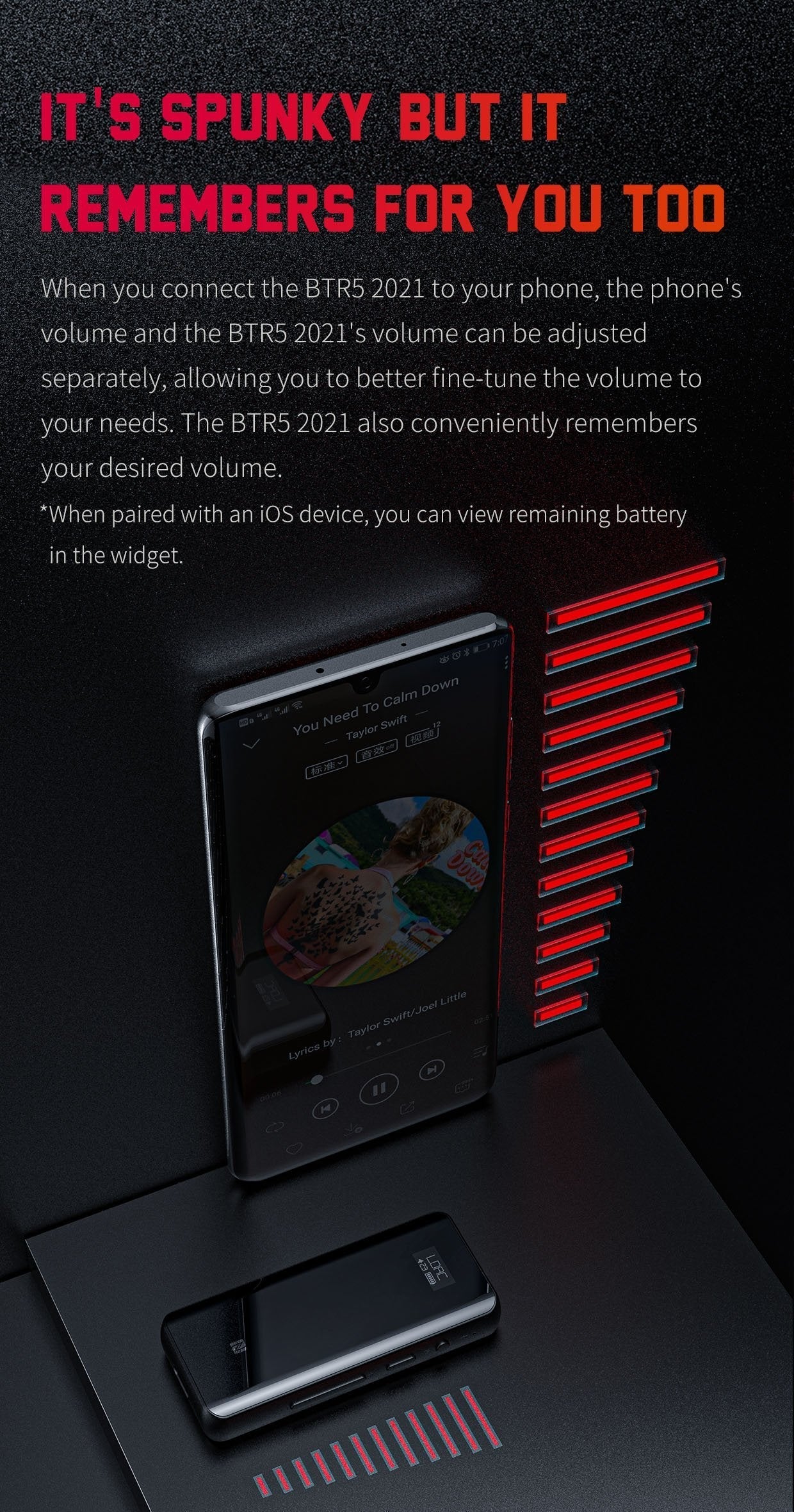 Apos Audio FiiO Headphone DAC/Amp FiiO BTR5 Portable Hi-Fi Bluetooth DAC/Amp (Apos Certified)
