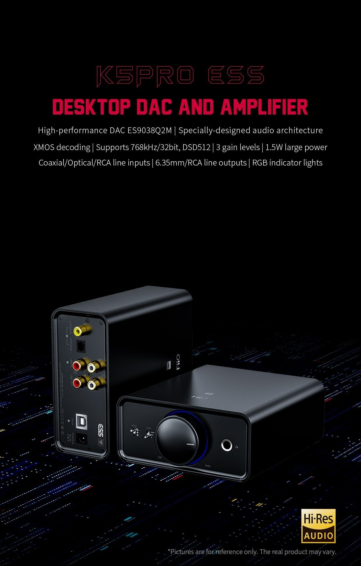 Apos Audio FiiO Headphone DAC/Amp FiiO K5 PRO Desktop DAC/Amp (Apos Certified)
