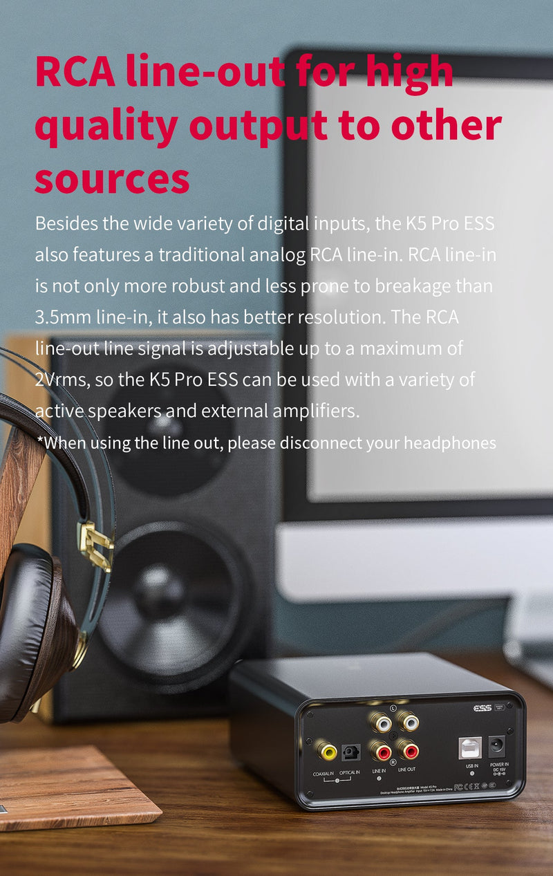 Apos Audio FiiO Headphone DAC/Amp FiiO K5PRO Desktop DAC/Amp