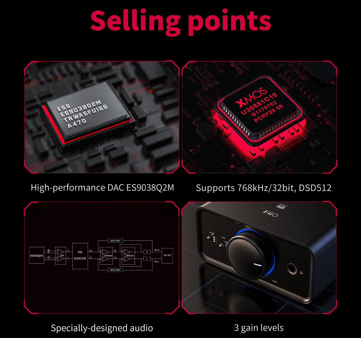 Apos Audio FiiO Headphone DAC/Amp FiiO K5PRO Desktop DAC/Amp