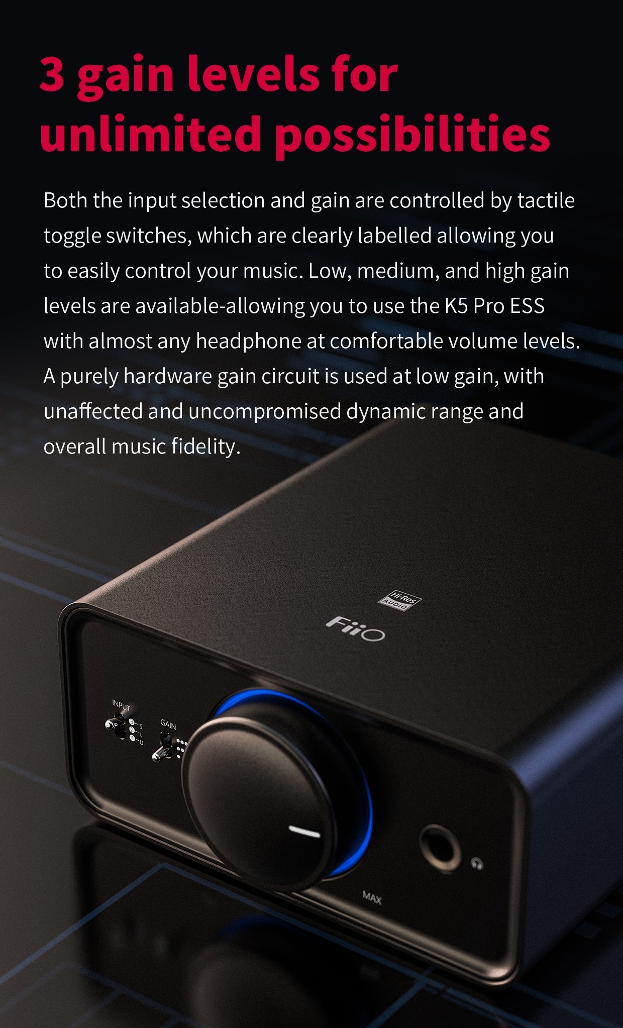 Apos Audio FiiO Headphone DAC/Amp FiiO K5PRO Desktop DAC/Amp