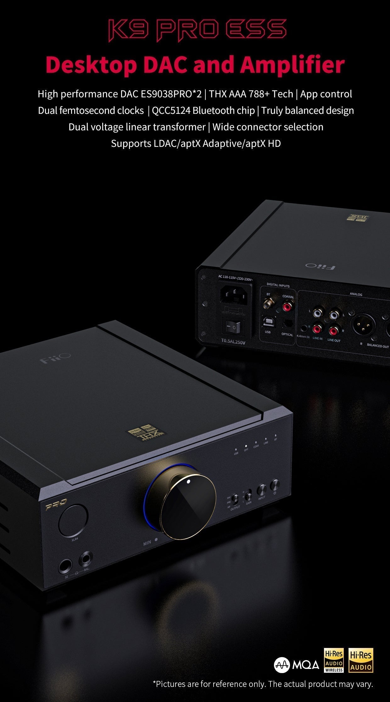 Apos Audio FiiO Headphone DAC/Amp FiiO K9 PRO Desktop DAC/Amp (Apos Certified)