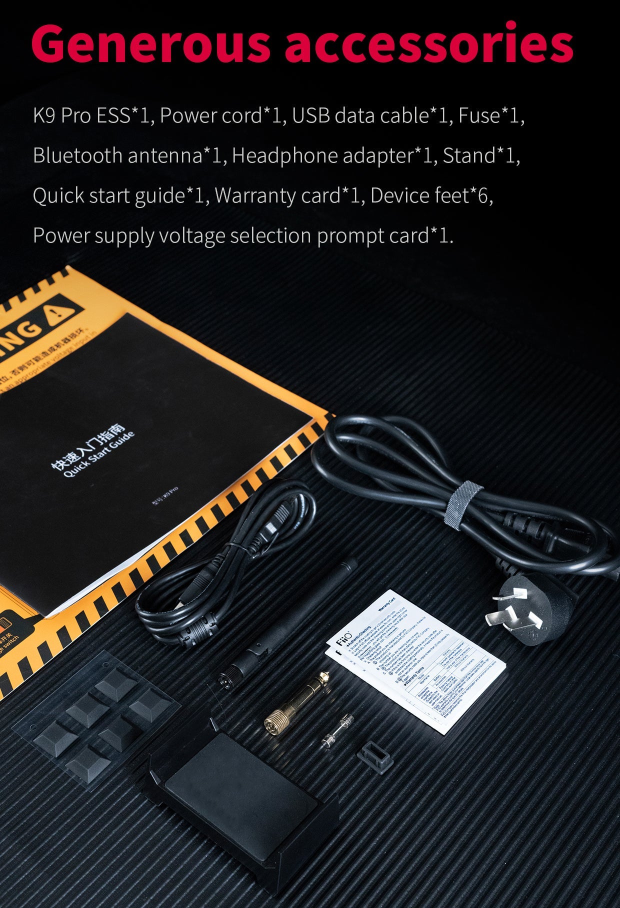 Apos Audio FiiO Headphone DAC/Amp FiiO K9 PRO ESS Desktop DAC/Amp