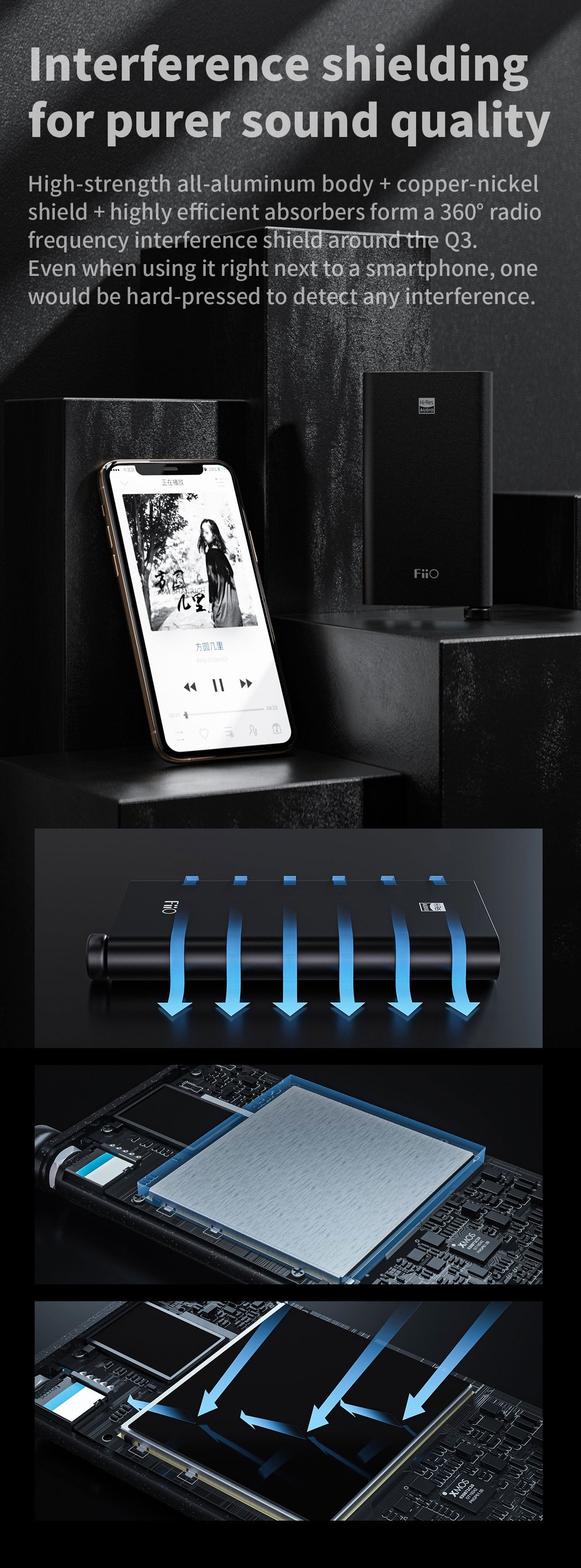 Apos Audio FiiO Headphone DAC/Amp FiiO Q3 THX Portable Balanced DAC/Amp