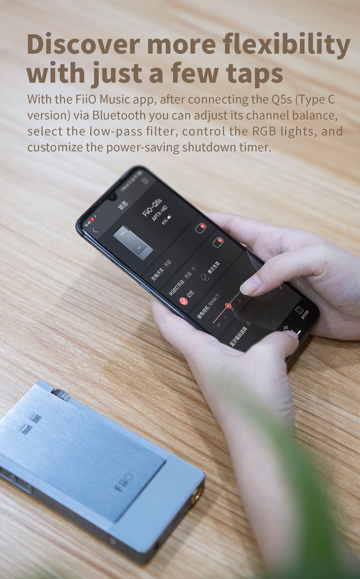 Apos Audio FiiO Headphone DAC/Amp FiiO Q5s Type-C Bluetooth Headphone DAC/Amp