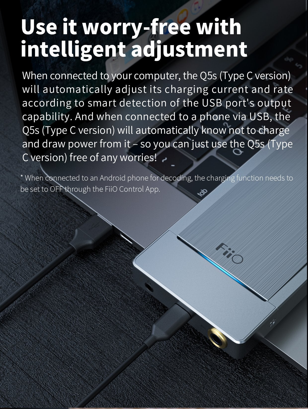 Apos Audio FiiO Headphone DAC/Amp FiiO Q5s Type-C Bluetooth Headphone DAC/Amp