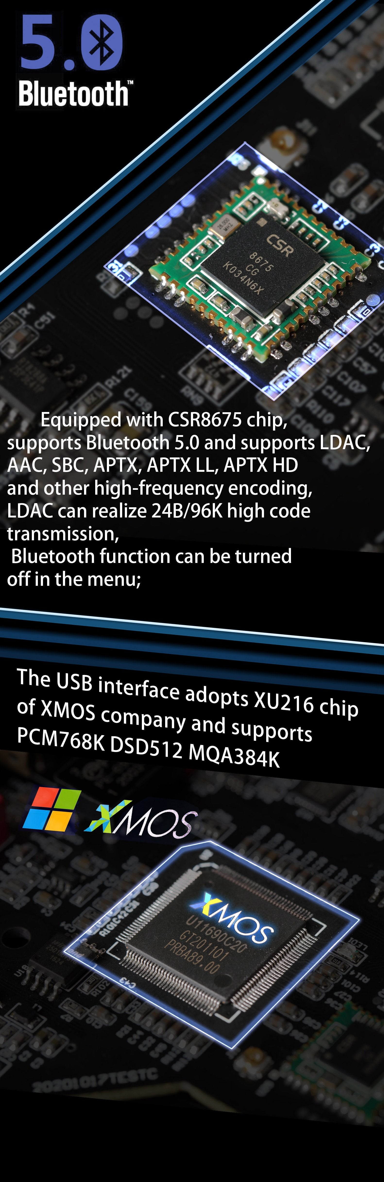 Apos Audio Gustard DAC (Digital-to-Analog Converter) Gustard X16 DAC (Digital-to-Analog Converter)