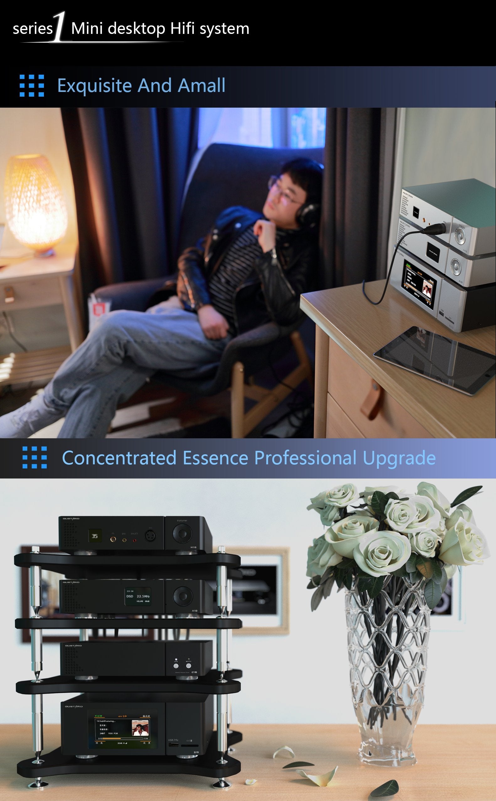 Apos Audio Gustard DAC (Digital-to-Analog Converter) Gustard X16 MQA DAC (Apos Specials)