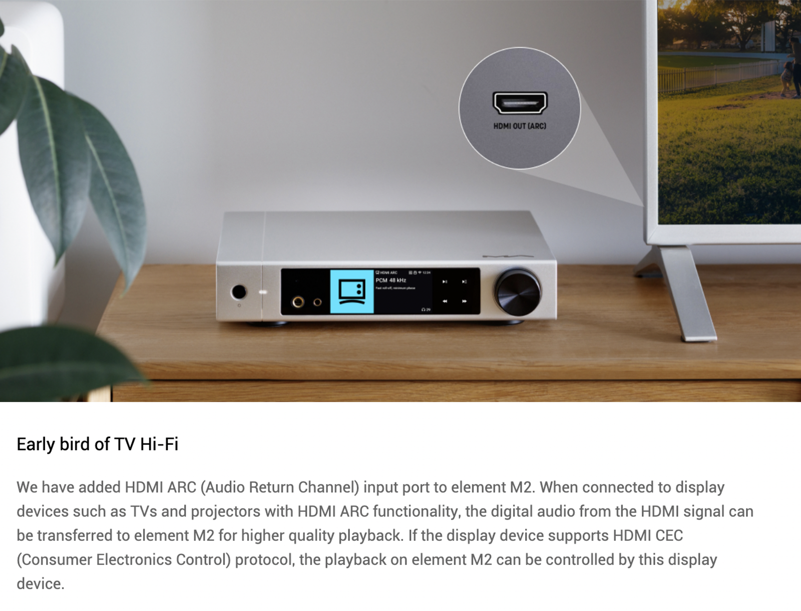 Apos Audio Matrix Audio DAC (Digital-to-Analog Converter) Matrix element M2 MQA DAC/Amp/Music Streame
