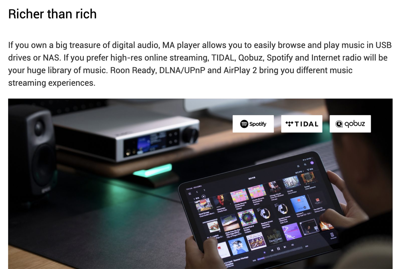 Apos Audio Matrix Audio Headphone Amp Matrix element i2 MQA DAC/Amp/Music Streamer (Apos Certified)