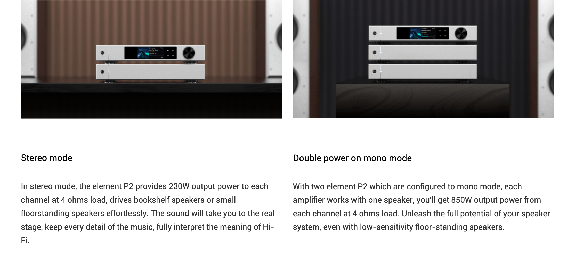 Apos Audio Matrix Audio Preamplifier Matrix element P2 Power Amplifier