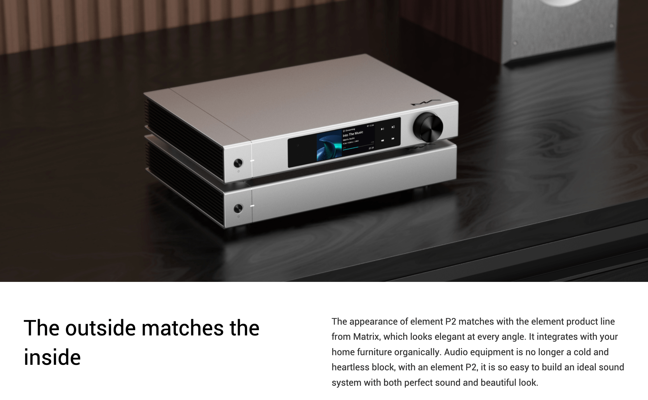 Apos Audio Matrix Audio Preamplifier Matrix element P2 Power Amplifier