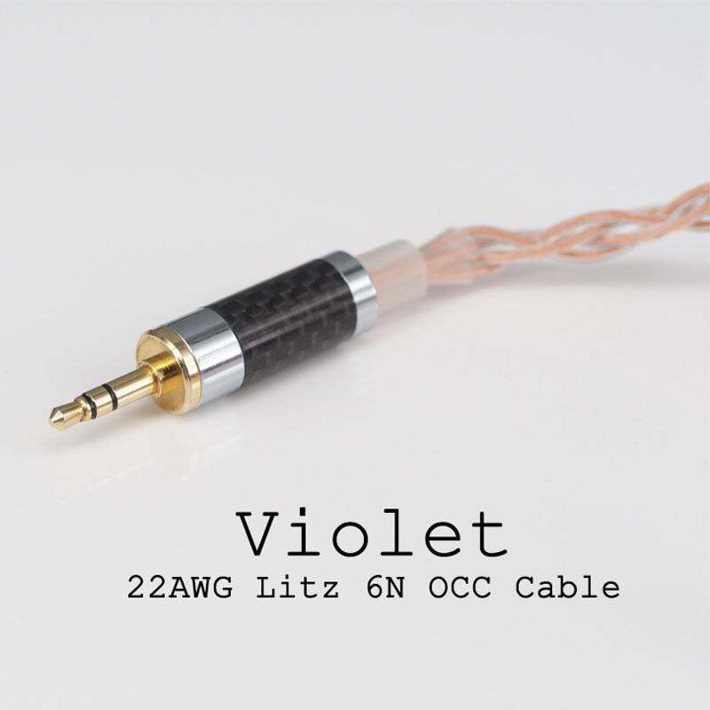 Apos Audio Moondrop | 水月雨 Cable Moondrop Lyre Acoustics Violet 22AWG Litz 6N OCC Cable