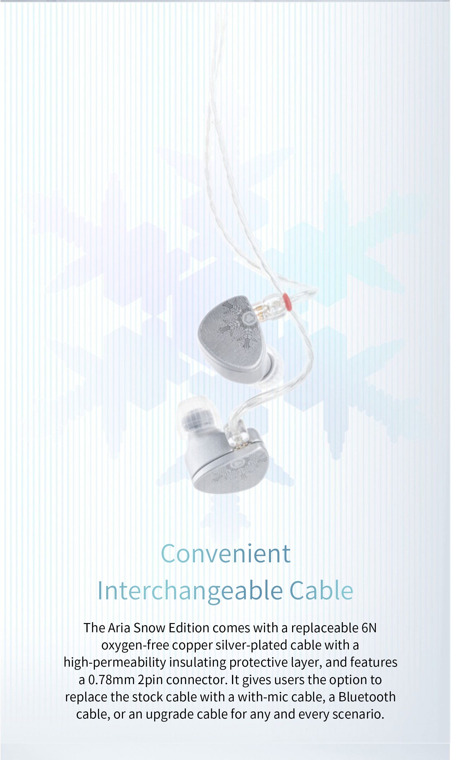 Apos Audio Moondrop Earphone / In-Ear Monitor (IEM) Moondrop Aria Snow IEMs