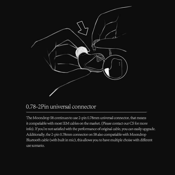 Apos Audio Moondrop Earphone / In-Ear Monitor (IEM) Moondrop S8 IEM (Apos Certified)