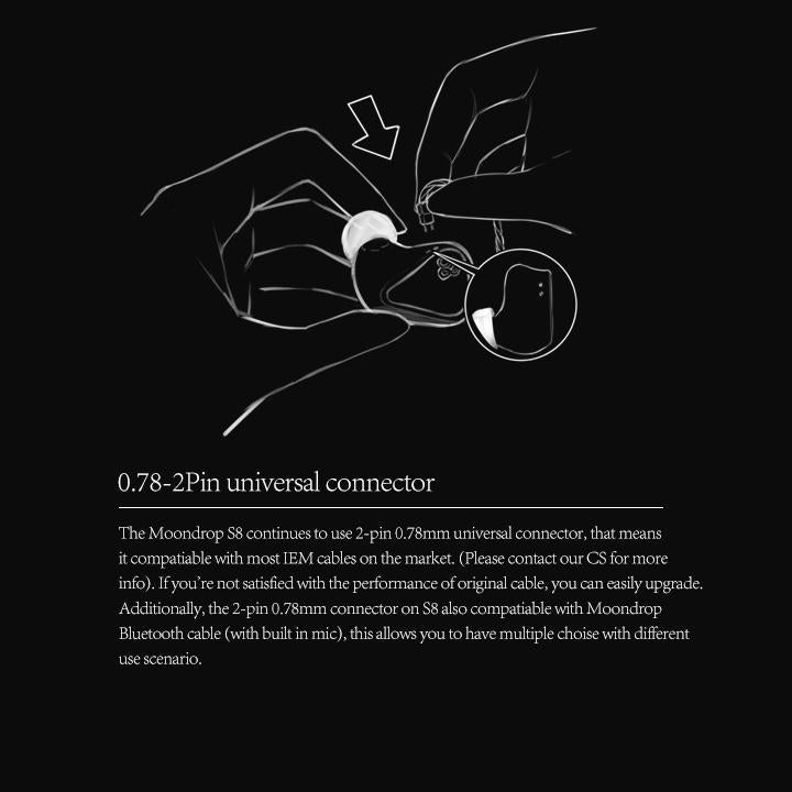 Moondrop S8 In-Ear Monitor (IEM) Earphone