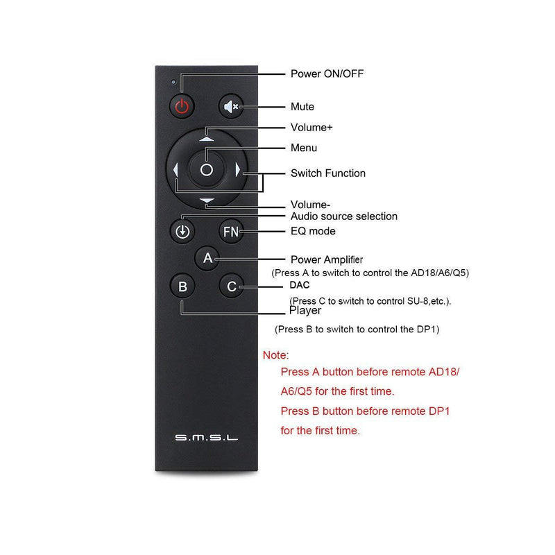 Apos Audio S.M.S.L | 双木三林 Accessory SMSL Remote Control
