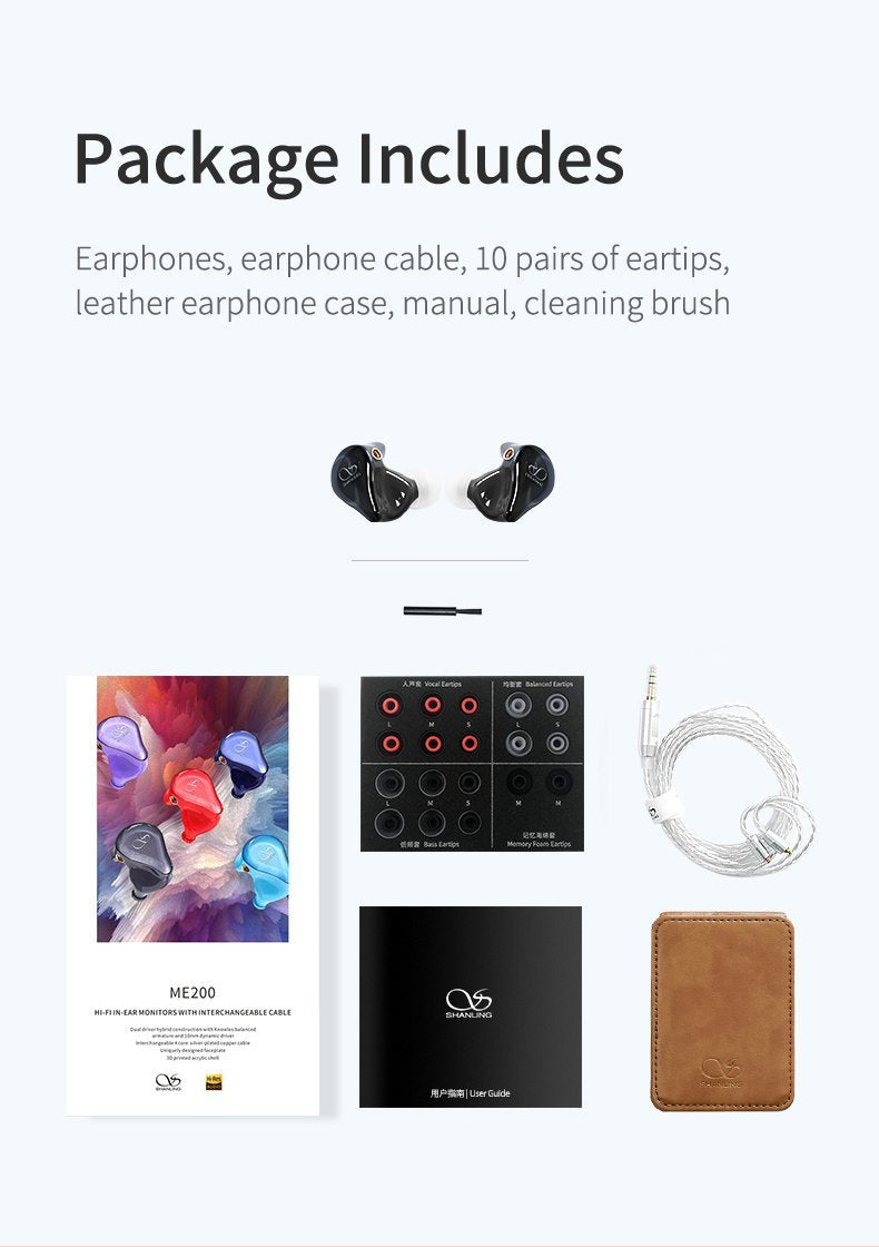 Shanling ME200 In-Ear Monitor (IEM) Earphone