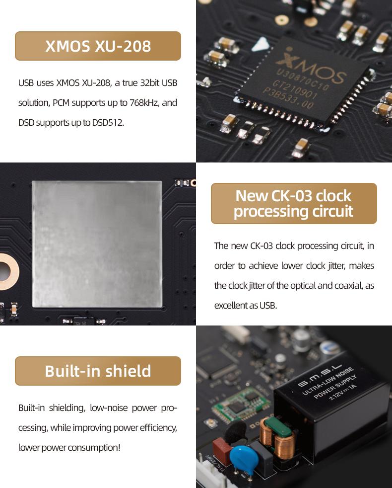 Apos Audio SMSL DAC (Digital-to-Analog Converter) SMSL D300 Desktop DAC (Apos Certified)