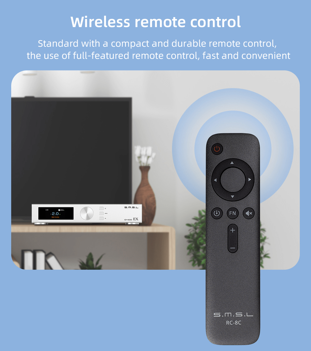 Apos Audio SMSL DAC (Digital-to-Analog Converter) SMSL D400EX Desktop DAC (Apos Certified)