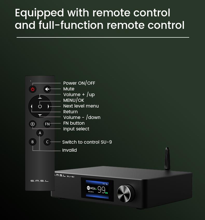 Apos Audio SMSL DAC (Digital-to-Analog Converter) SMSL SU-8s High Resolution ESS DAC (Digital-to-analog converter)