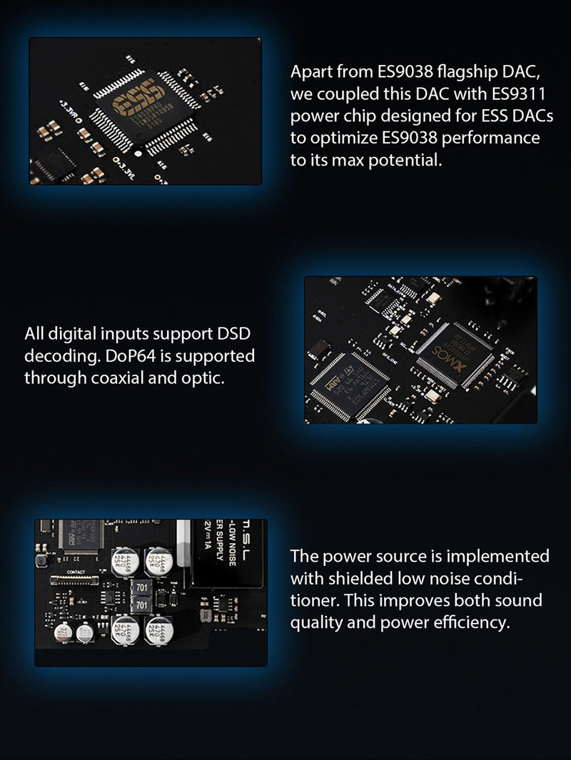 Apos Audio SMSL DAC (Digital-to-Analog Converter) SMSL SU-9 Balanced MQA-Enabled DAC