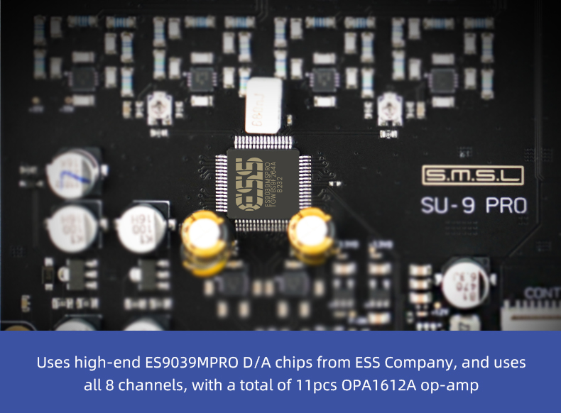 Apos Audio SMSL DAC (Digital-to-Analog Converter) SMSL SU-9 Pro MQA Desktop DAC