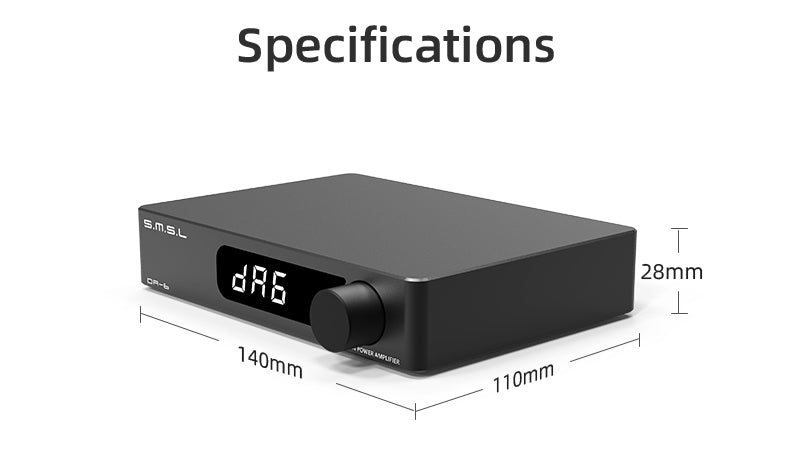 Apos Audio SMSL Headphone Amp SMSL DA-6 Mini Power Amplifier