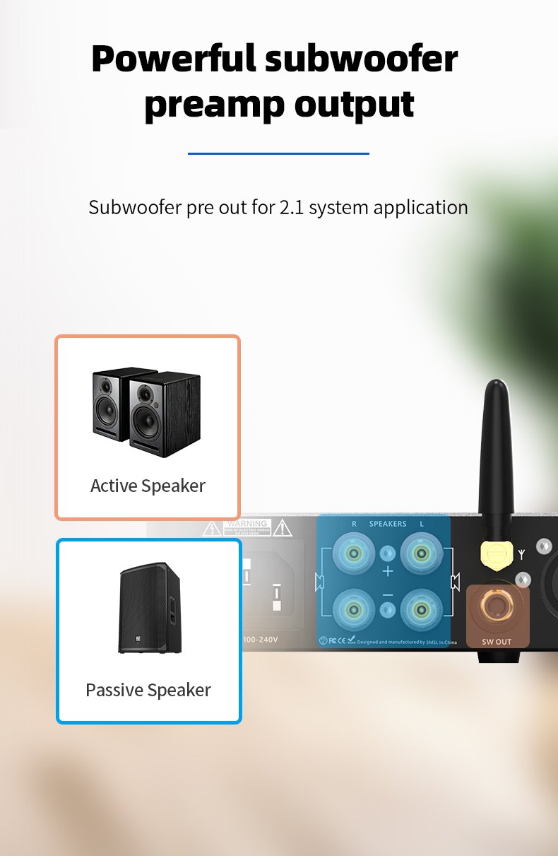 Apos Audio SMSL Headphone Amp SMSL DA-9 Bluetooth 5.0 Amplifier (Apos Certified)