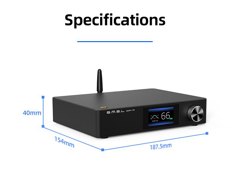 Apos Audio SMSL Headphone Amp SMSL DA-9 Bluetooth 5.0 Amplifier (Apos Certified)