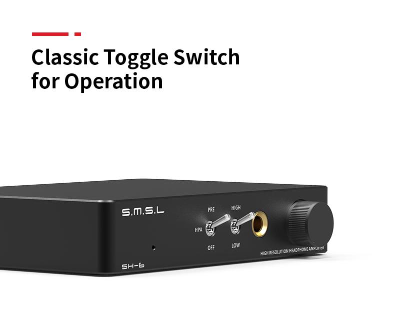 Apos Audio SMSL Headphone Amp SMSL SH-6 Mini Desktop Amp