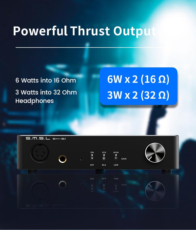 Apos Audio SMSL Headphone Amp SMSL SH-8s High Resolution Headphone Amplifier (Apos Certified)