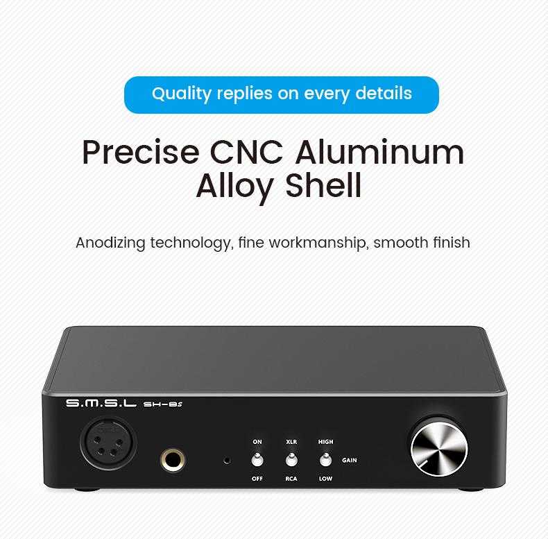 Apos Audio SMSL Headphone Amp SMSL SH-8s High Resolution Headphone Amplifier (Apos Certified)